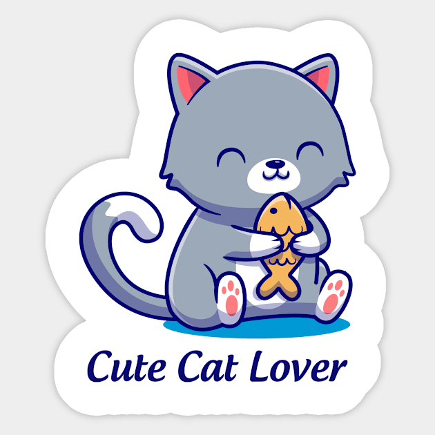 cute cat lover Sticker by This is store